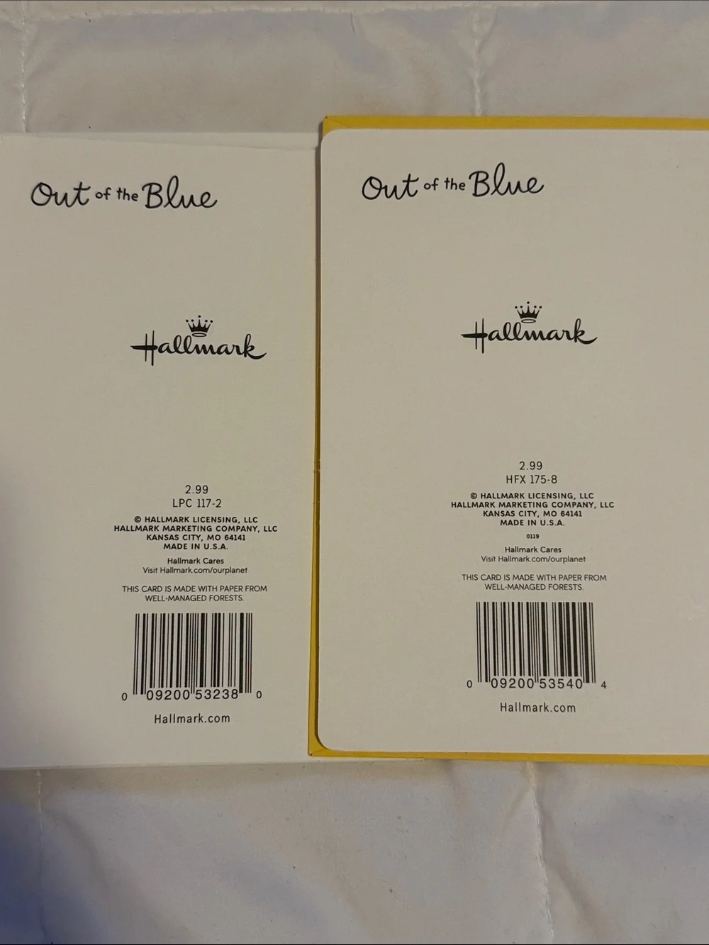 Hallmark brand new